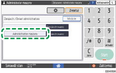 Ilustracja ekranu panela operacyjnego