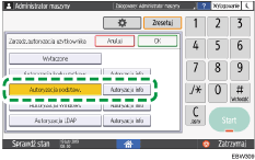 Ilustracja ekranu panela operacyjnego
