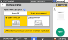 Ilustracja ekranu panela operacyjnego
