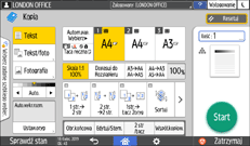 Ilustracja ekranu panela operacyjnego