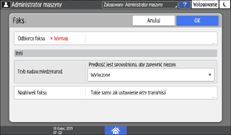 Ilustracja ekranu panela operacyjnego