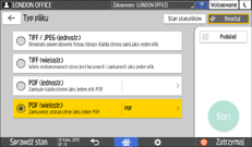 Ilustracja ekranu panela operacyjnego