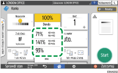 Ilustracja ekranu panela operacyjnego