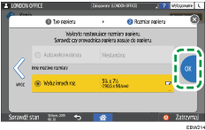 Ilustracja ekranu panela operacyjnego