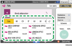 Ilustracja ekranu panela operacyjnego