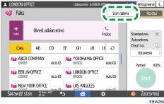 Ilustracja ekranu panela operacyjnego