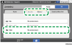Ilustracja ekranu panela operacyjnego