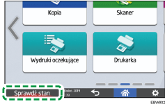 Ilustracja ekranu panela operacyjnego