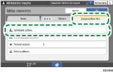 Ilustracja ekranu panela operacyjnego