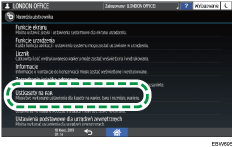 Ilustracja ekranu panela operacyjnego