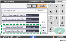 Ilustracja ekranu panela operacyjnego