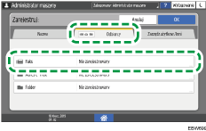 Ilustracja ekranu panela operacyjnego