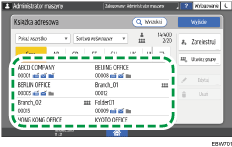 Ilustracja ekranu panela operacyjnego
