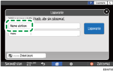 Ilustracja ekranu panela operacyjnego