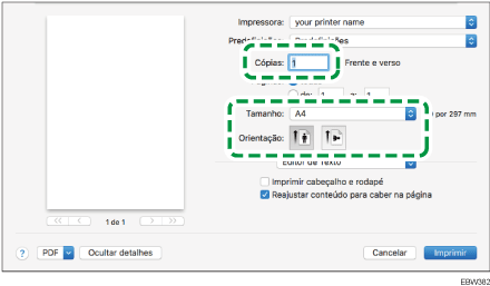 Ilustração do ecrã do driver