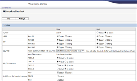 Bild av webbläsarens skärm