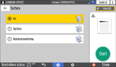 Bild på användarpanelens skärm