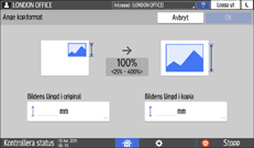 Bild på användarpanelens skärm