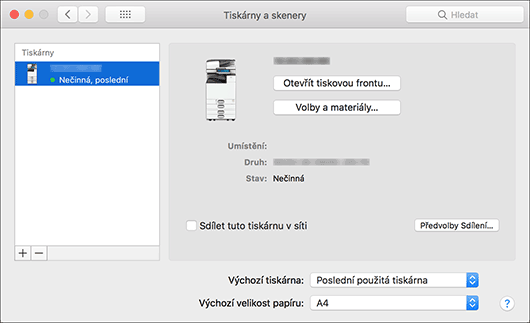 Bild på drivrutinens skärmbild