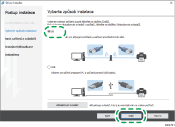 Bild på installation av drivrutin