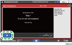 Bild på användarpanelens skärm