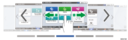 Bild på användarpanelens skärm