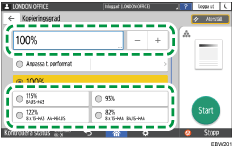 Bild på användarpanelens skärm
