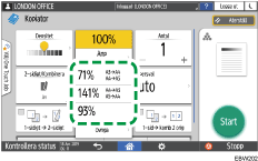 Bild på användarpanelens skärm