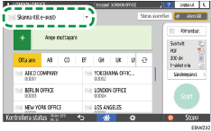 Bild på användarpanelens skärm