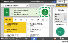 Bild på användarpanelens skärm
