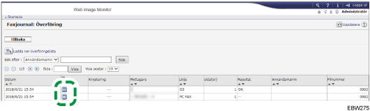 Bild av webbläsarens skärm