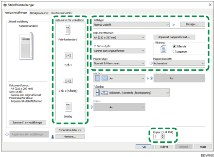 Bild på drivrutinens skärmbild