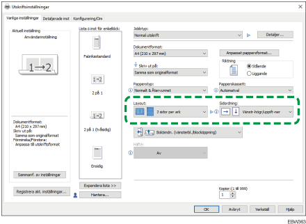 Bild på drivrutinens skärmbild