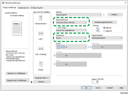 Bild på drivrutinens skärmbild