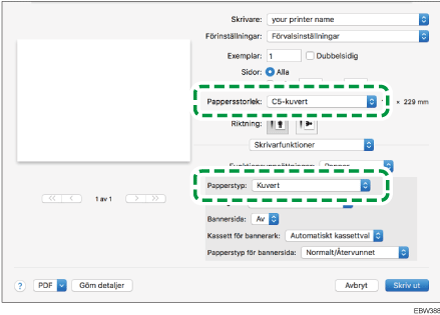 Bild på drivrutinens skärmbild