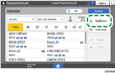 Bild på användarpanelens skärm