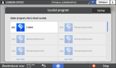 Bild på användarpanelens skärm