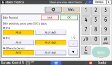 İşletim paneli ekran görseli