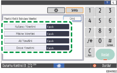 İşletim paneli ekran görseli