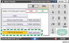 İşletim paneli ekran görseli