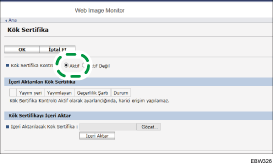 Ağ tarayıcısı ekranı resmi