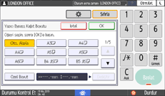 İşletim paneli ekran görseli