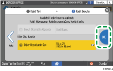 İşletim paneli ekran görseli