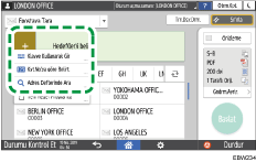 İşletim paneli ekran görseli