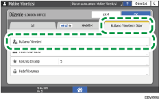 İşletim paneli ekran görseli