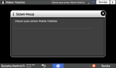 İşletim paneli ekran görseli