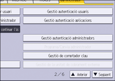Il·lustració de pantalla del panell d'operacions