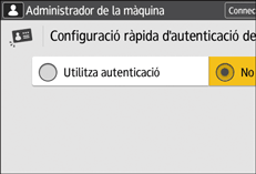 Il·lustració de pantalla del panell d'operacions