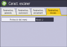Il·lustració de pantalla del panell d'operacions
