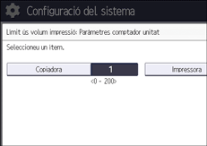 Il·lustració de pantalla del panell d'operacions